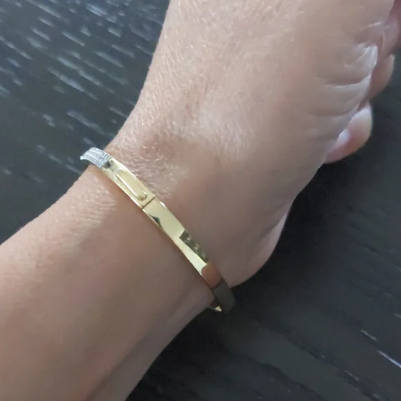 MONICA VINADER Silver Bracelet with Gold Tip - Picture 2 of 5